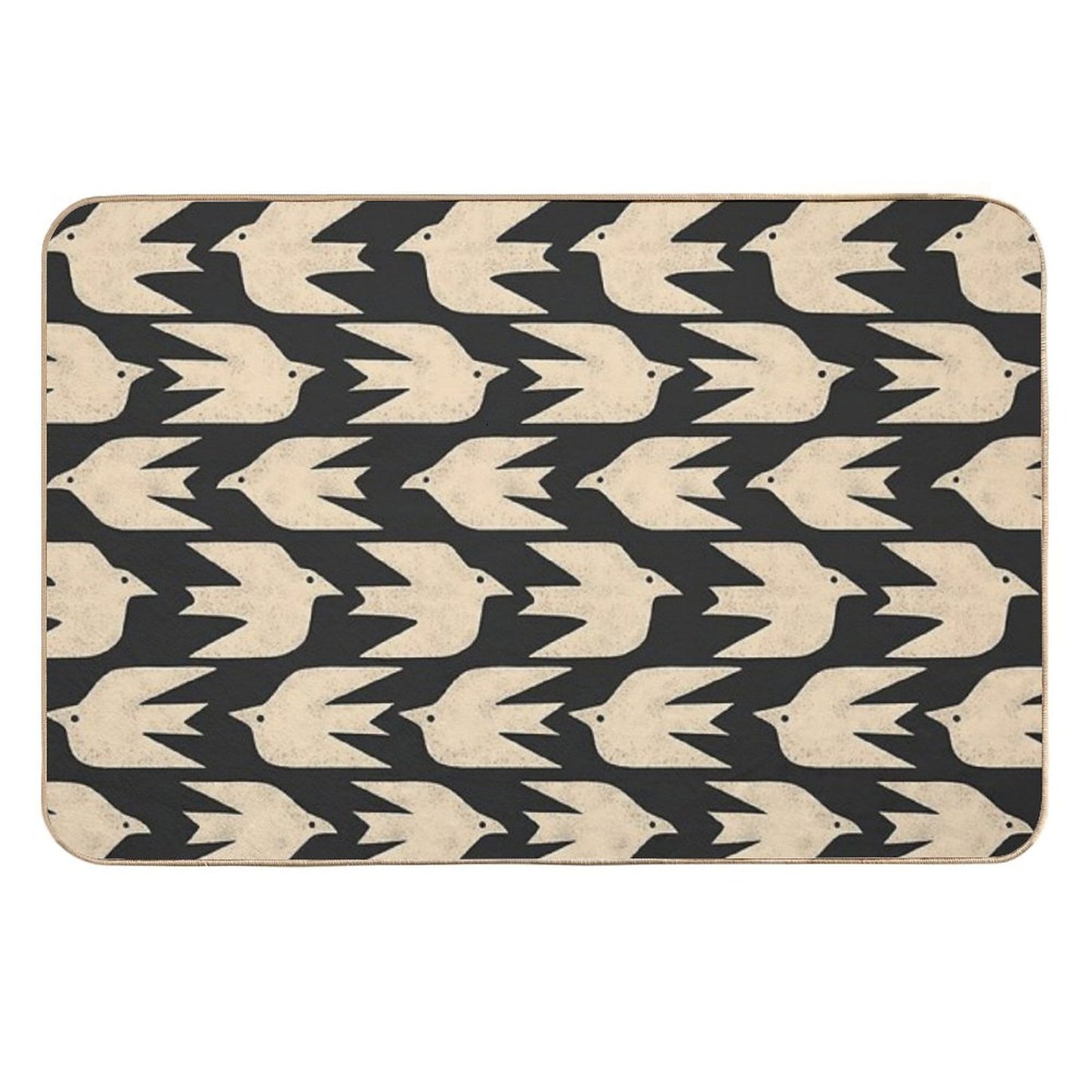 Doves in Flight  Fade-Resistant Bath Mat