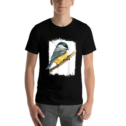 Beautiful Birds Animal Gift Vintage Bird Watcher Birding Birdwatching - Womens Black Small Classic Fit Crew Neck  Cotton T-Shirt
