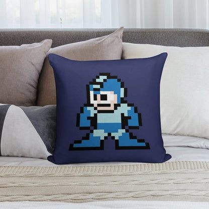 Mega Man - Gift for Gamer - Present for Video Game Lover Soft Warmth Comfort Throw Pillow