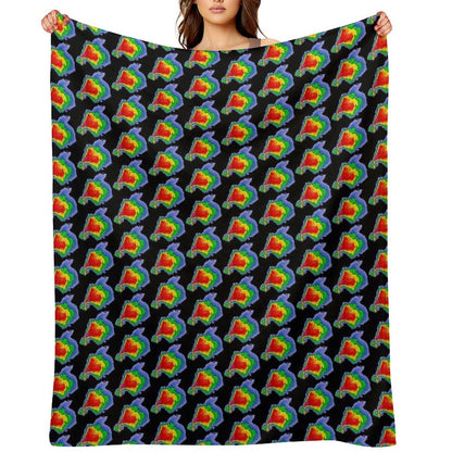 Supercell Radar Hook Echo 1 Sustainable Throw Blanket