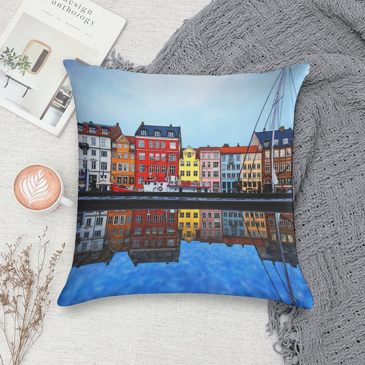 Copenhagen City Soft Gift Ready Throw Pillow