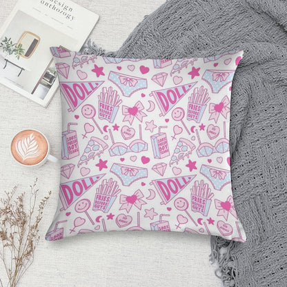 Girl Power Soft High-Density Material Throw Pillow