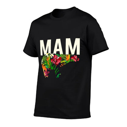 Mam Mom Mother&#39;s Day Mommy Mom Bear Floral Pattern  Versatile T-Shirt