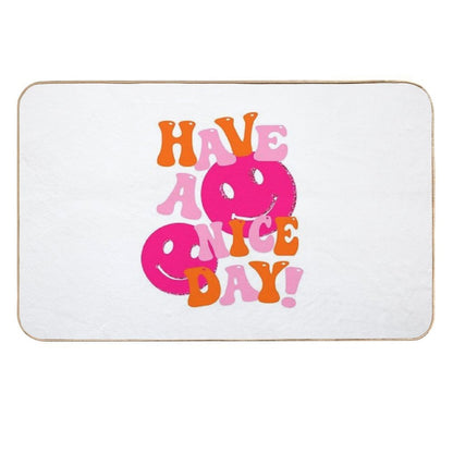 HAVE A NICE DAY! - Pink And Orange  Multi-Purpose Bath Mat