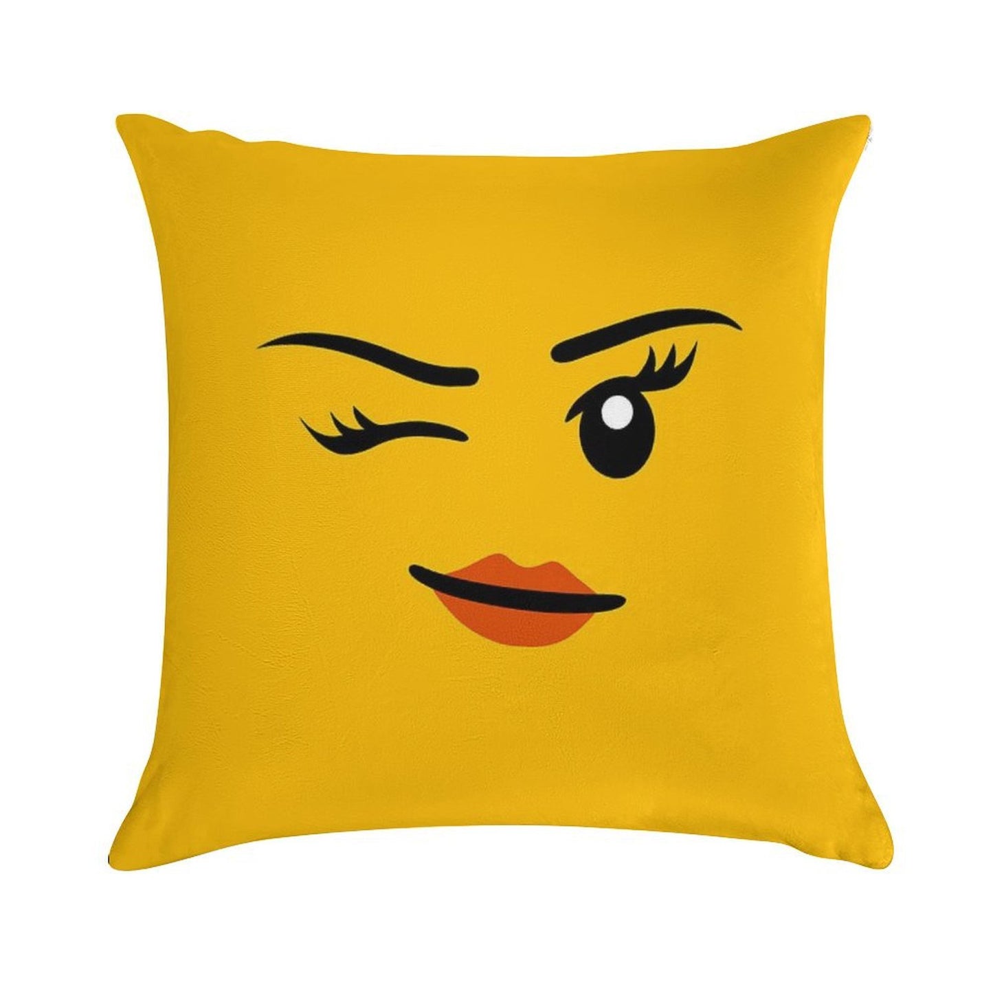 Brick Face - Cheeky Girl Soft Easy Maintenance Throw Pillow