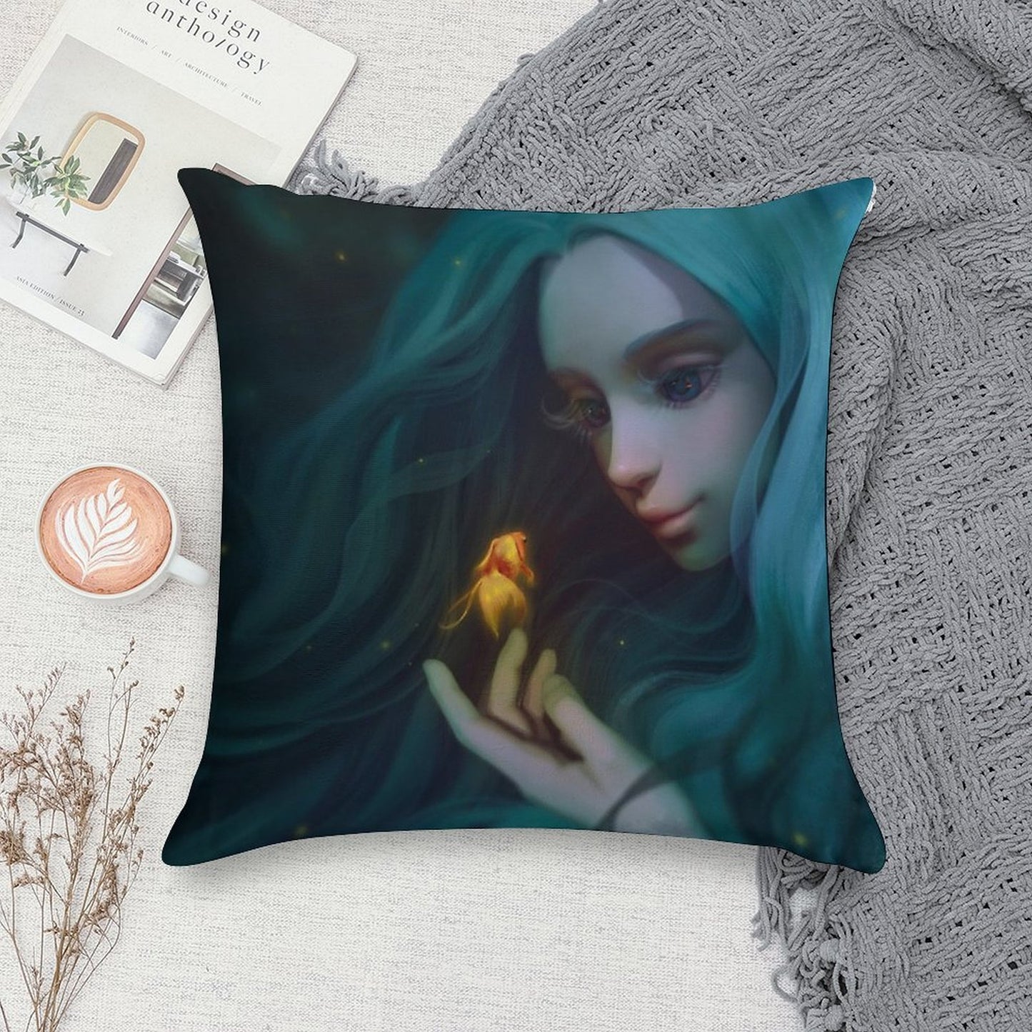 Little Mermaid Soft Easy Maintenance Throw Pillow