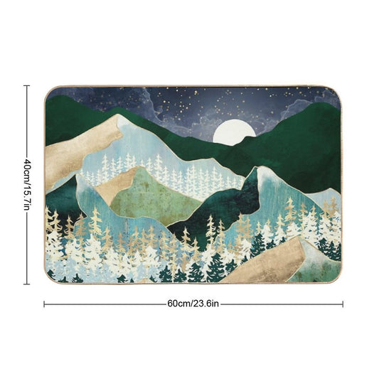Spring Night Vista  Dirt-Trapping Bath Mat