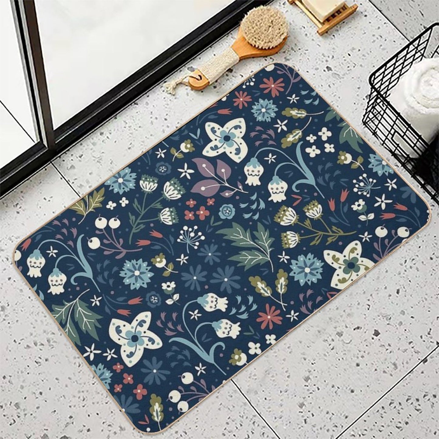 Wild Meadow  Stain-Proof Bath Mat