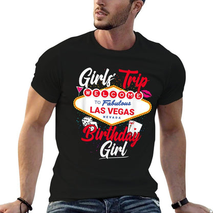 Las Vegas Birthday Party - Girls Trip - Vegas Birthday Girl  Tagless Design T-Shirt