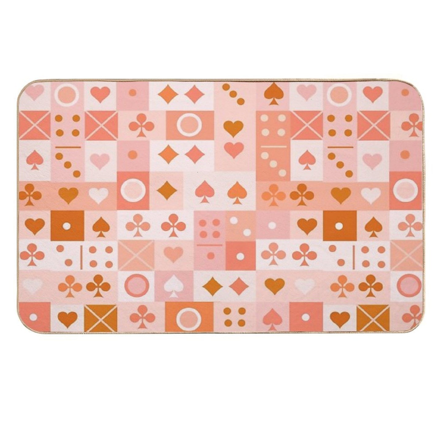 Fun Game Night  Fade-Resistant Bath Mat