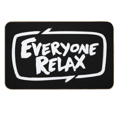 TOFOP - Everyone Relax (white)  Easy Maintenance Bath Mat