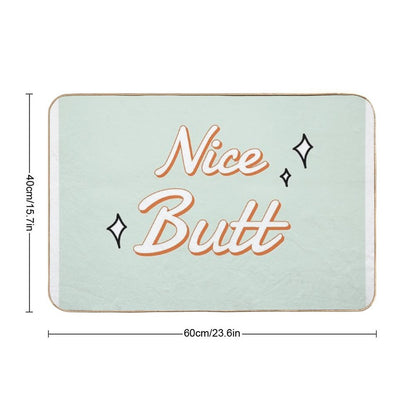 Nice Butt Bathroom Art  Pet-Safe Bath Mat