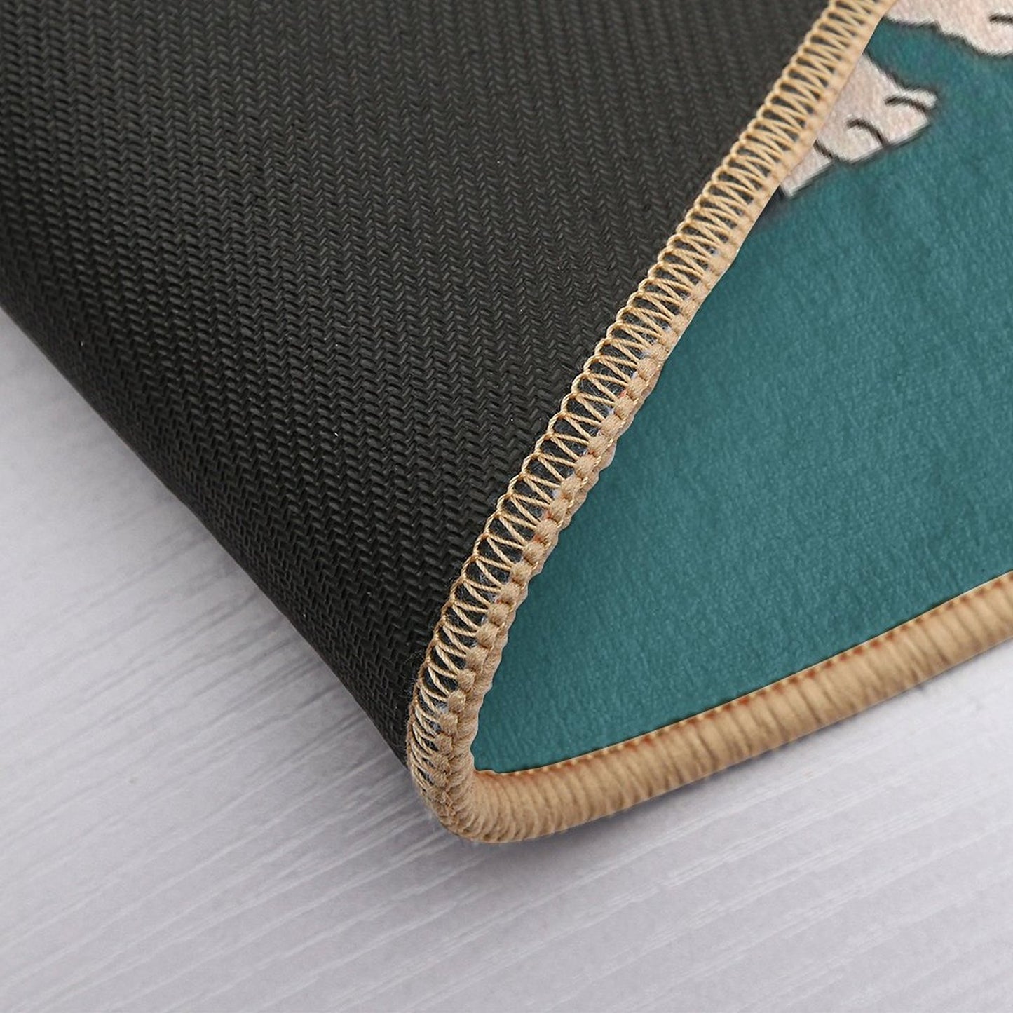 English Bulldog Kisses  Rapid-Drying Bath Mat