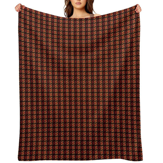 Swastika Peace Good Luck Machine-washable Throw Blanket