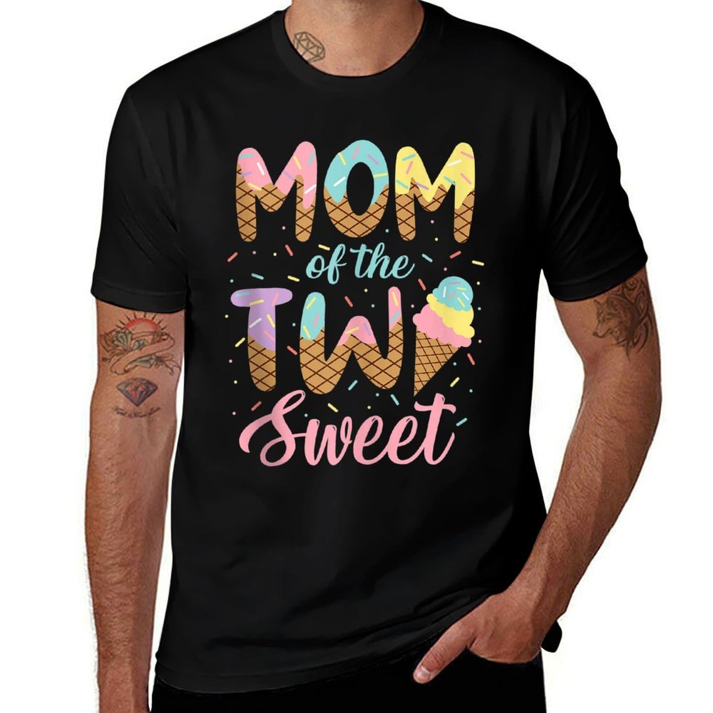 Mom of The Two Sweet Birthday Girl Ice Cream Lovers 2nd  Classic T-Shirt