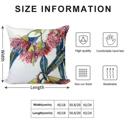 Eucalyptus Gum Blossoms2 Soft Durable Construction Throw Pillow