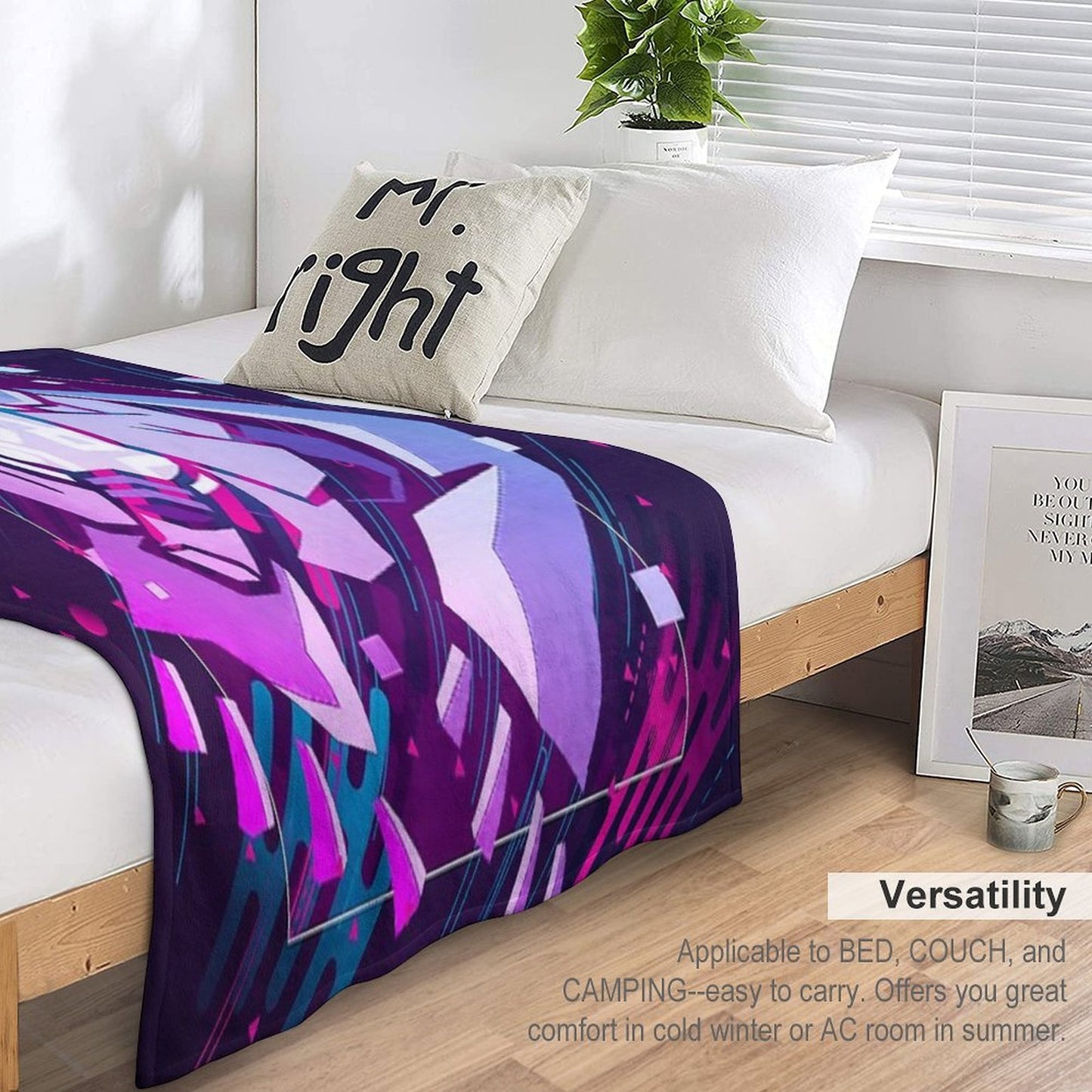 Niko  OneShot  Modern Graphic Design Wrinkle-free Throw Blanket