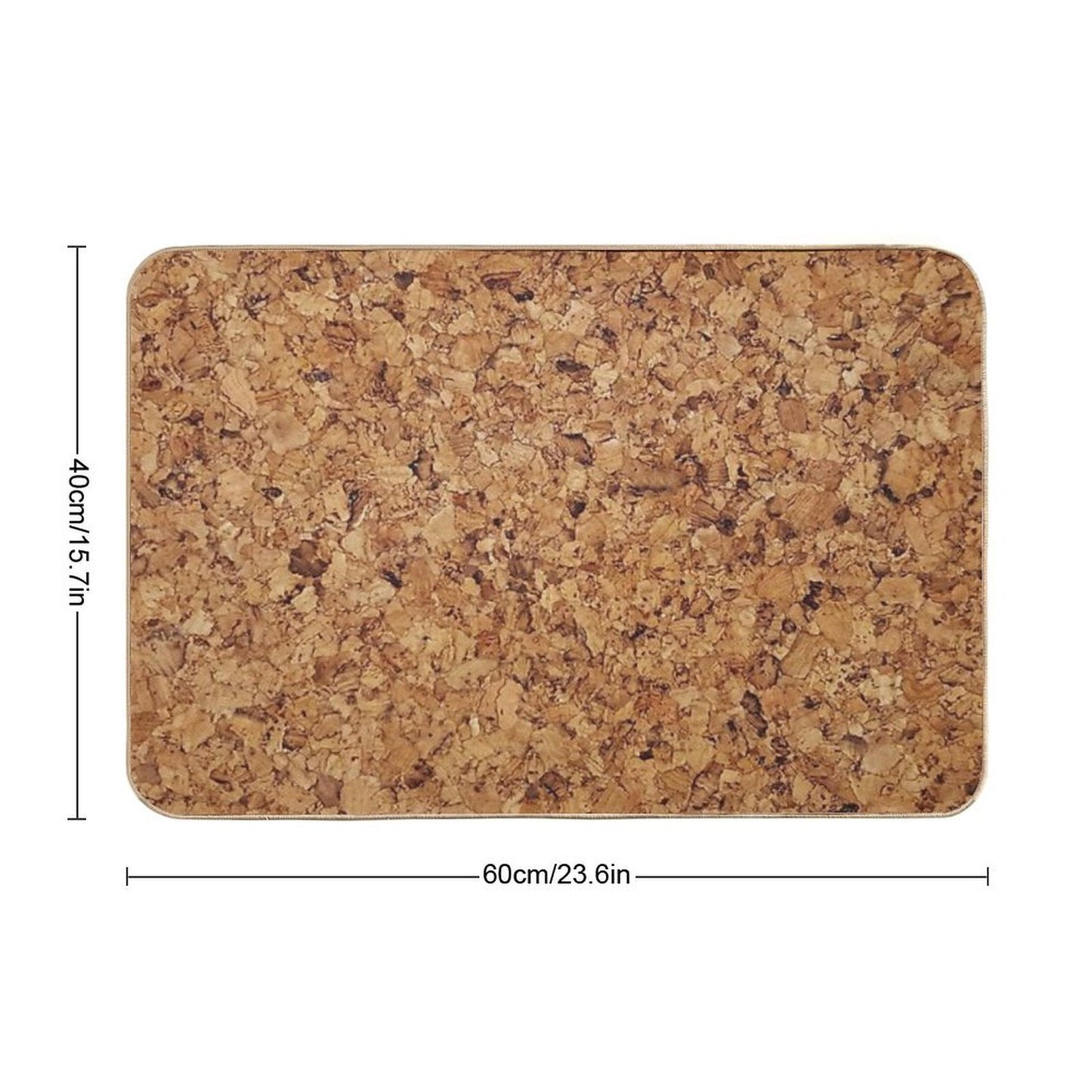 Cork Texture  Odorless Bath Mat