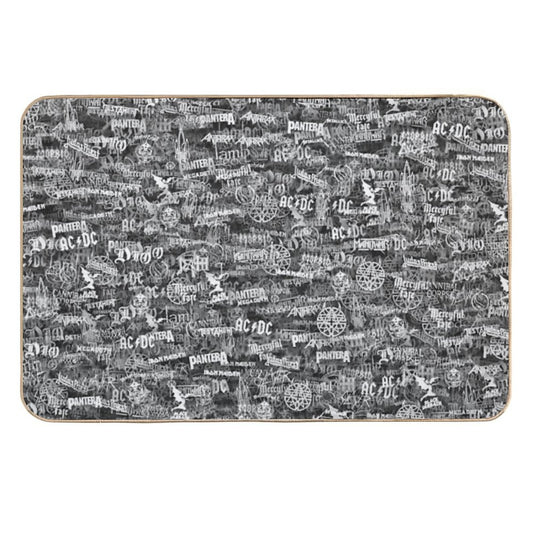Heavy Metal Bands  Pet-Safe Bath Mat