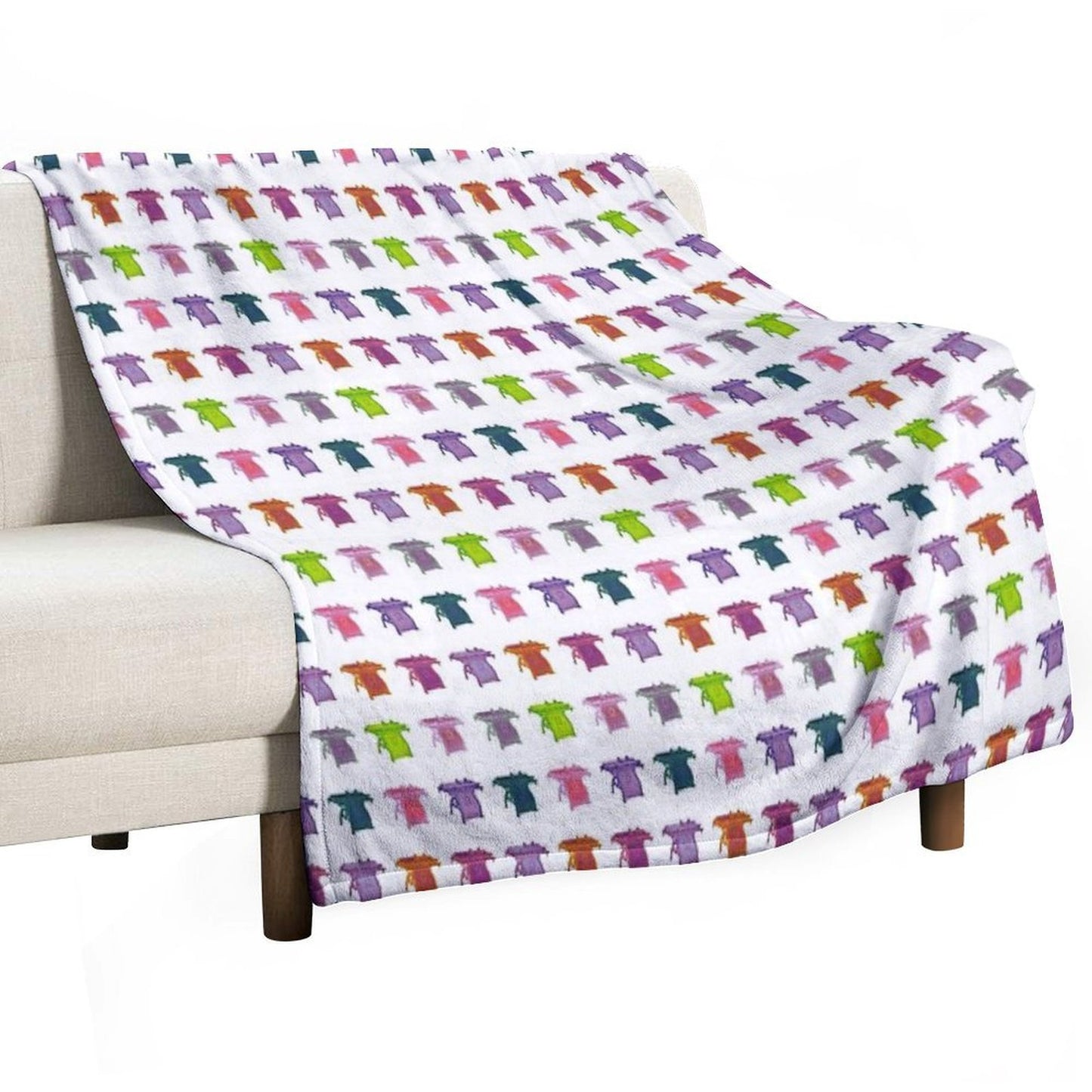 M.B. Tidey Tablesaw 1880 - Warhol Style Quick-dry Throw Blanket