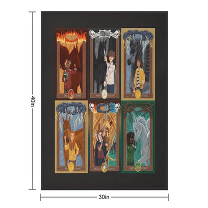 Skandar Character Portraits Multi-functional Throw Blanket