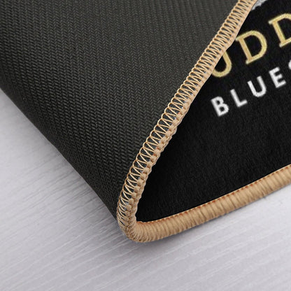Buddy Guy Blues Master  Gold And White Text with Graphic  Repositionable Bath Mat