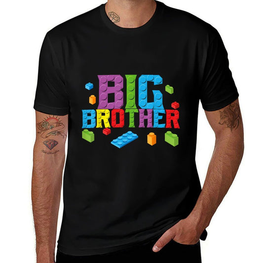 Big Brother Master Builder Building Bricks Blocks Family Set  Summer-ready Fabric T-Shirt