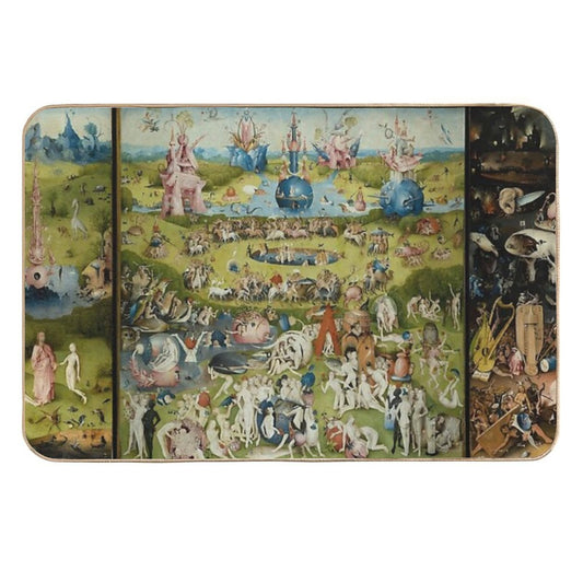 The Garden of Earthly Delights - Hieronymus Bosch  Easy Maintenance Bath Mat