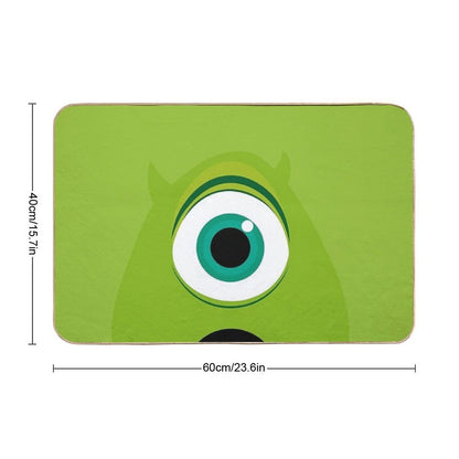 Mike Wazowski Minimalist  Dirt-Trapping Bath Mat
