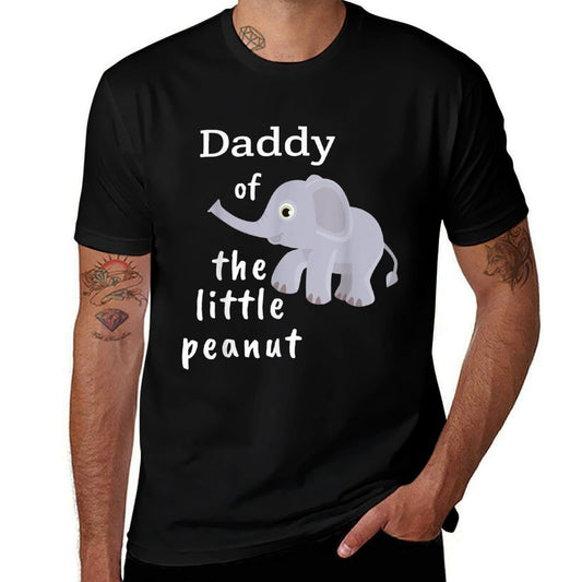 The Little Peanut Elephant Baby Shower for Dads  High-quality Stitching T-Shirt