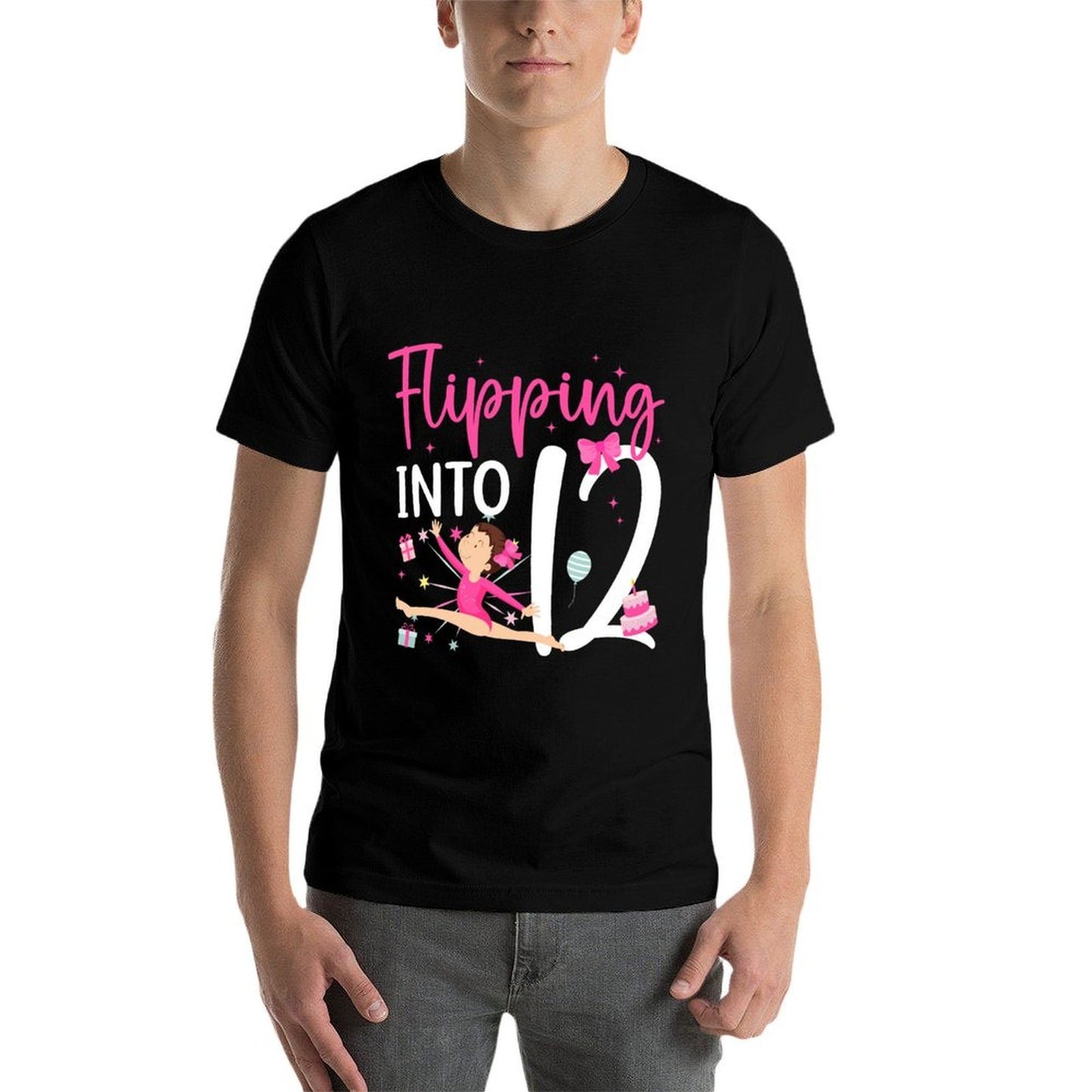 12th Birthday Dance Girl Twelve Year Old Dancer Birthday  Fade-proof Color T-Shirt