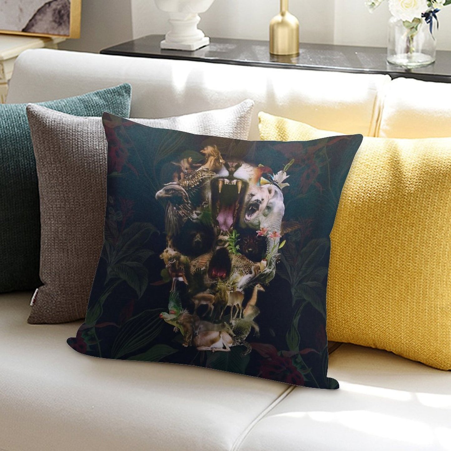 Kingdom Soft Hidden Zipper Throw Pillow