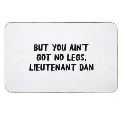 Forrest Gump Lieutenant Dan Funny Durable Bath Mat
