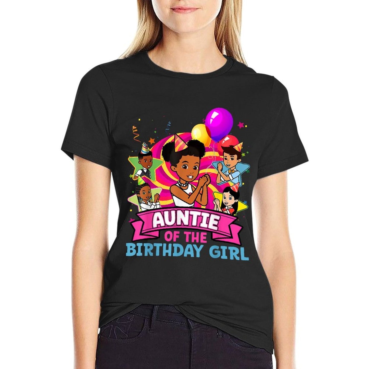 Auntie Gracie&#39;s Corner Birthday Dolls Cute Party  Trendy Pattern T-Shirt