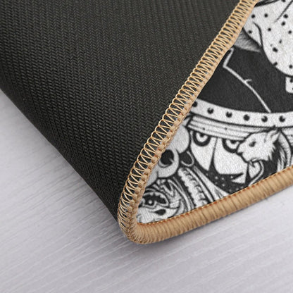 Hipster Mustache Cat  Eco-Friendly Bath Mat