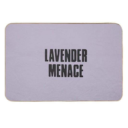 Vingtage Lesbian Feminist Lavender Menace  Odorless Bath Mat