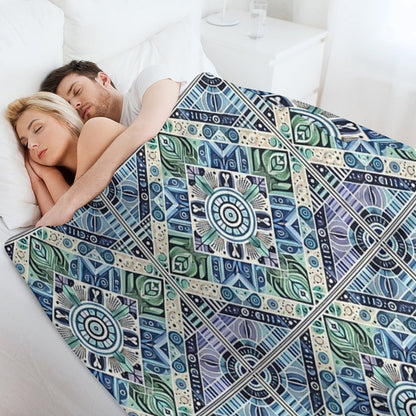 Symmetrical Style Gift-ready Throw Blanket