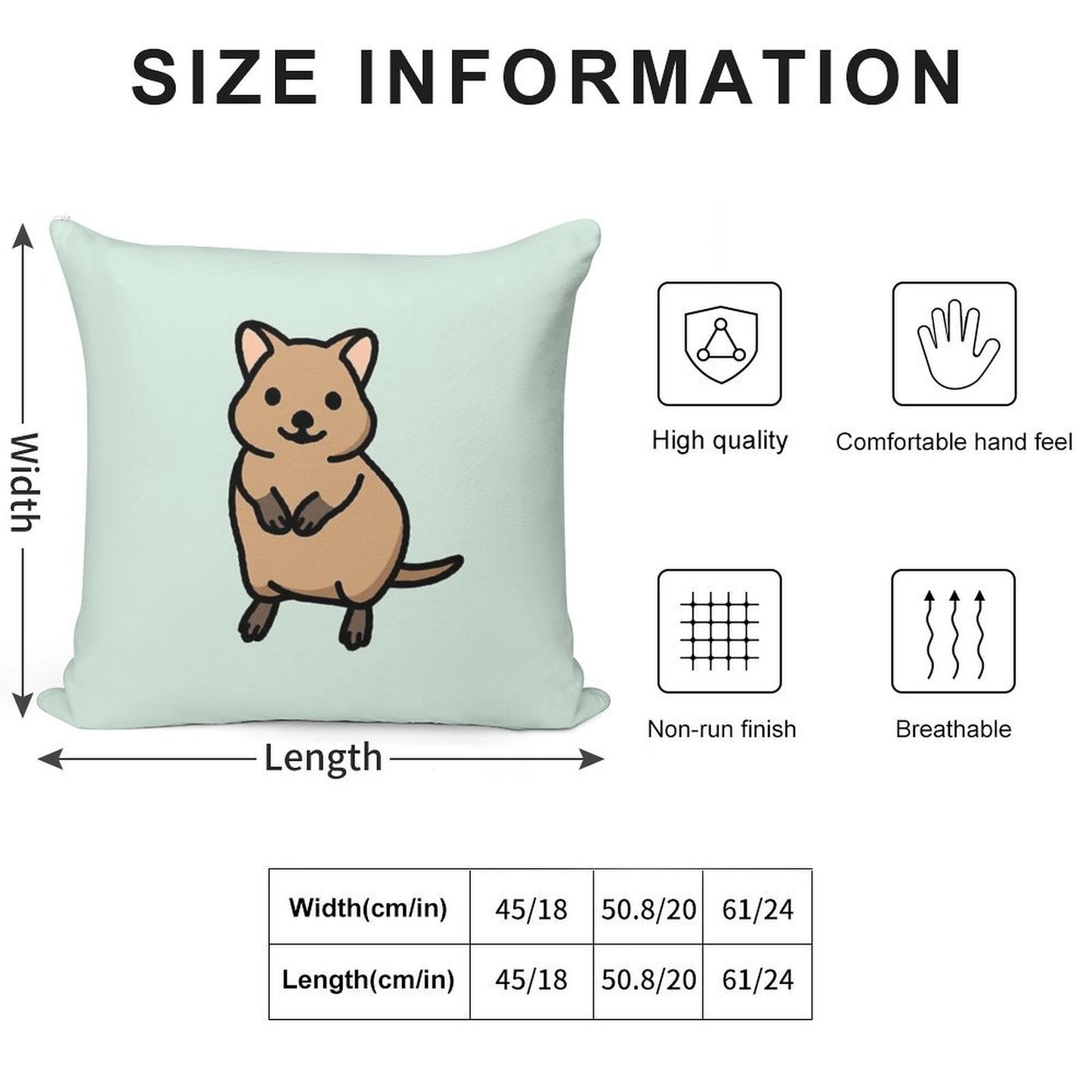 Quokka Soft Anti-Pilling Throw Pillow
