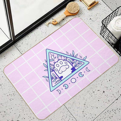 Witchy Cat Paw 03  Nikury  Absorbent Bath Mat