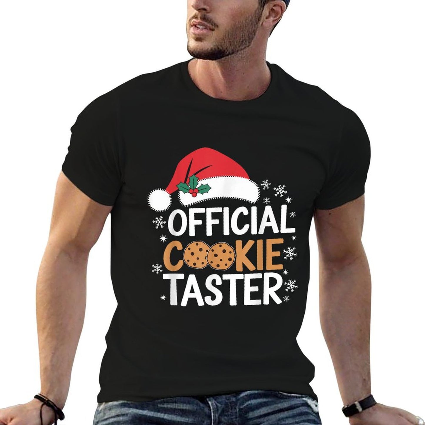 Official Cookie Tester Funny Christmas Taster Baking Crew  Summer-ready Fabric T-Shirt