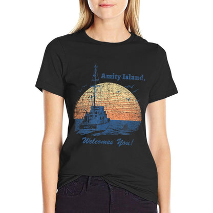 Jaws Vintage Amity Island  Soft T-Shirt