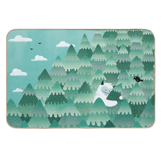 Tree Hugger (Spring & Summer Version)  Multi-Purpose Bath Mat