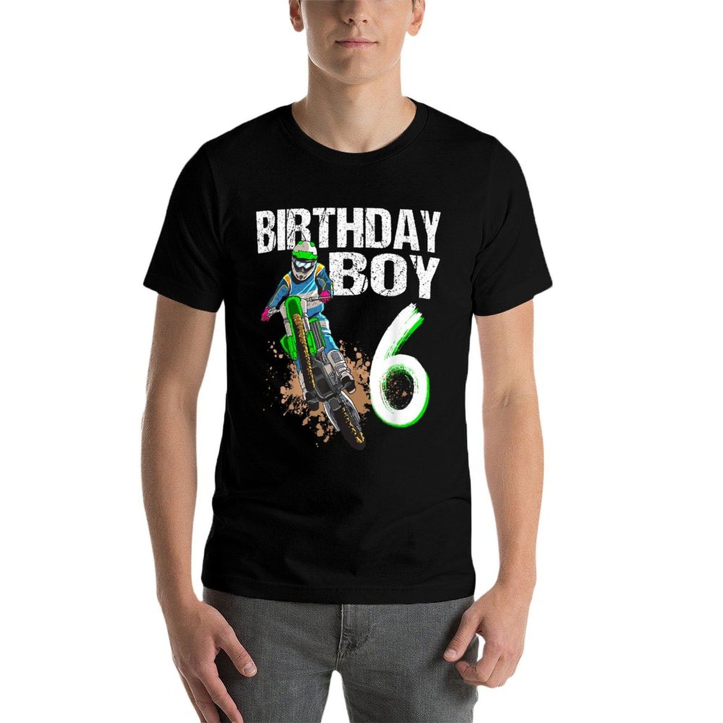 Dirtbike Motocross MX - Borthday Boy 6 Th Birthday Toddler  Breathable T-Shirt