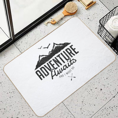 ADVENTURE AWAITS  Absorbent Bath Mat