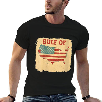 Womens Gulf Of USA America Funny Gulf Of Mexico Vintage USA  Wrinkle-resistant T-Shirt