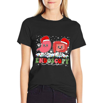 Endoscopy Christmas Crew Gastroenterology Endoscopy Nurse  Easy-care T-Shirt