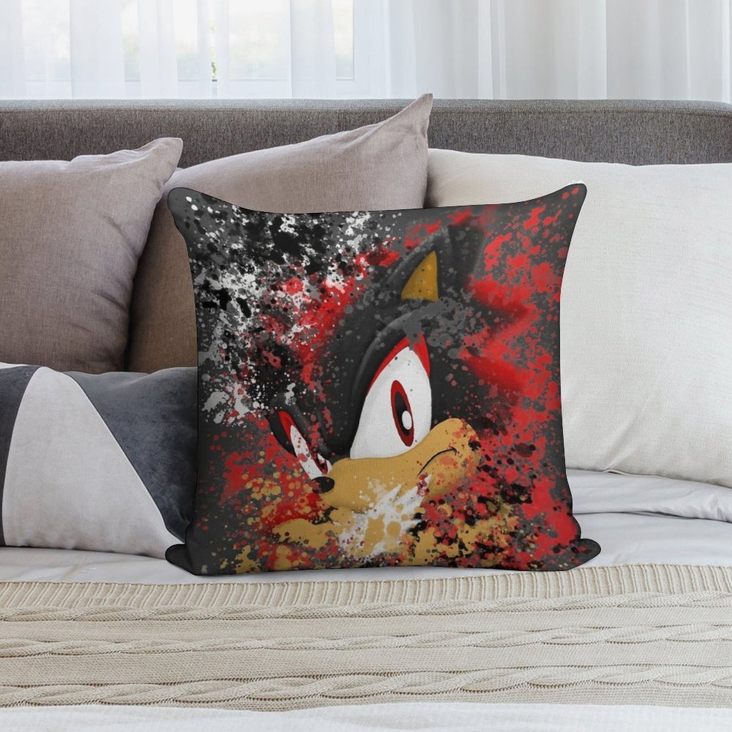 Shadow Stare Back V2.0 Soft Fade-Resistant Throw Pillow