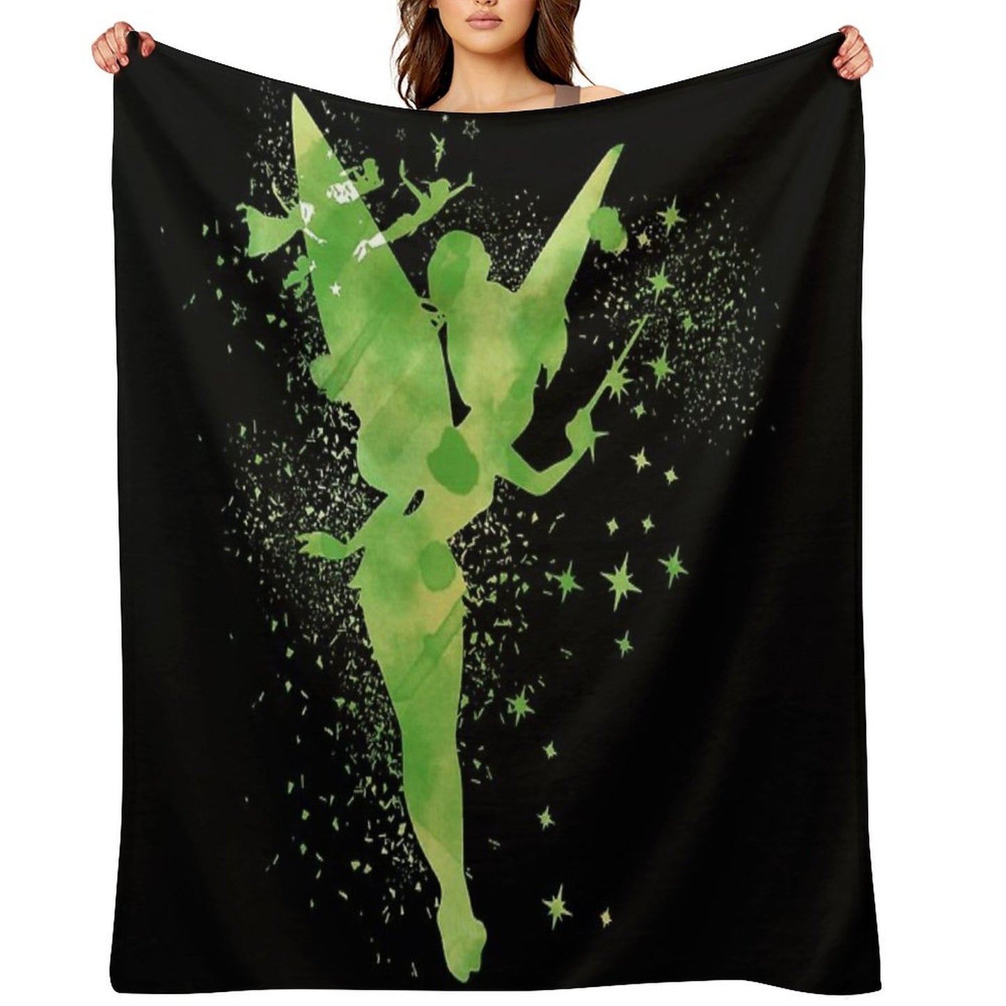 Tinker Bell Fairy Travel-friendly Throw Blanket