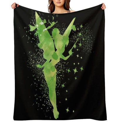 Tinker Bell Fairy Travel-friendly Throw Blanket