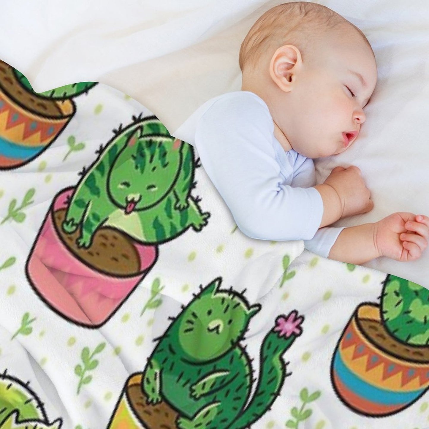 Catcus Lightweight Throw Blanket